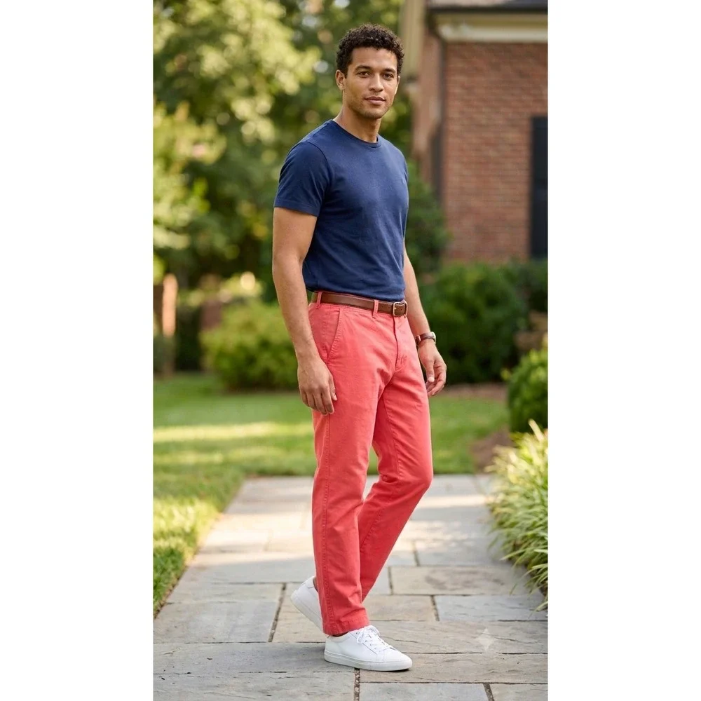 Ralph‎ Lauren Prospect Pant Coral Classic Polo Chino Cotton Men's 32x32